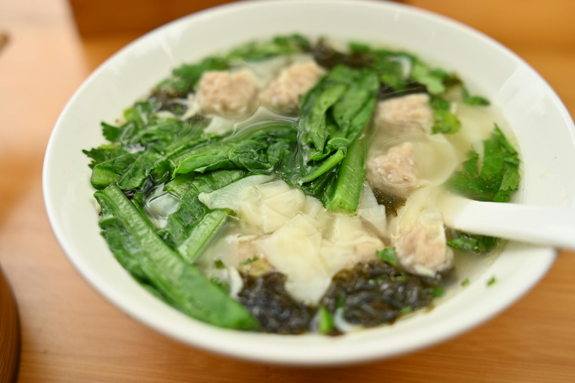 Lion's Head Meatballs with Bok Choy and Savory Sauce